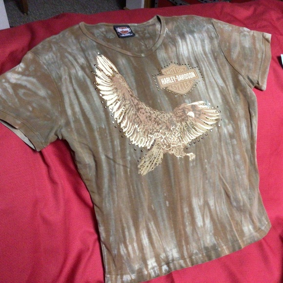 Ladies HARLEY-DAVIDSON tshirt - Picture 1 of 4